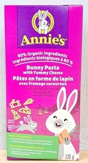 Bunny Pasta with Yummy Cheese (Annies)